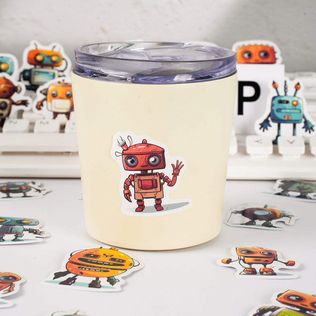 30 Pcs Robot Stickers JXXX