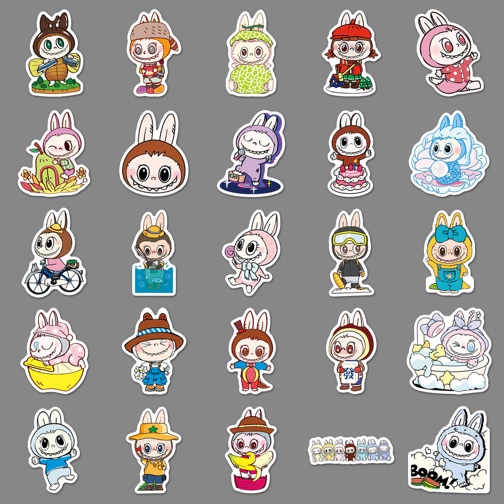 50Pcs Playful Monster Friends Vinyl Stickers LBB02