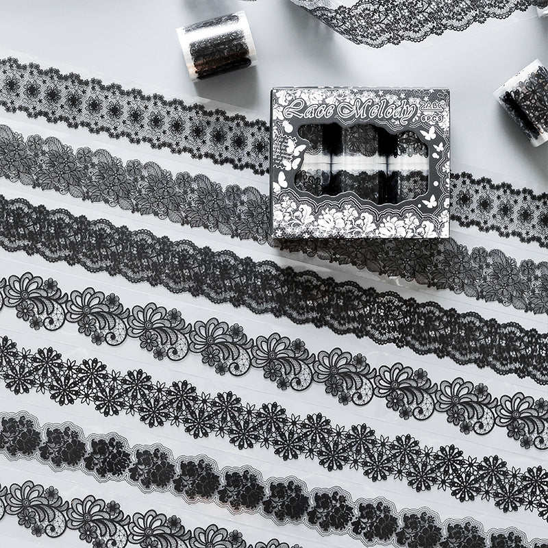 6 Rolls Lace PET Tape Set QMHY