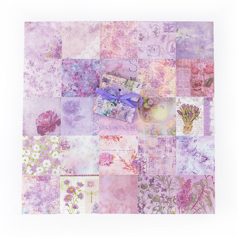 3.15inch Vintage Floral Journal Paper MKD08