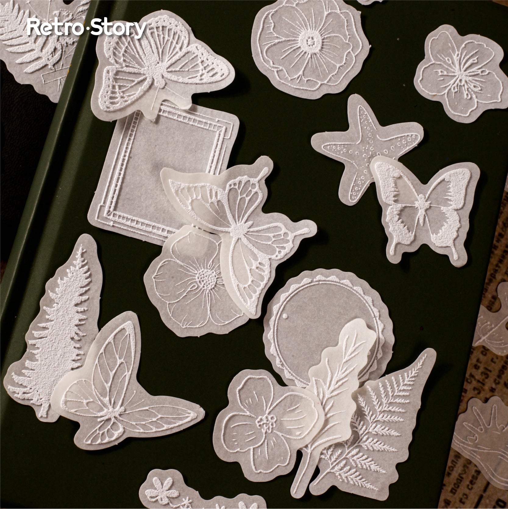 10 Pcs Flower Foam Stickers BWXL