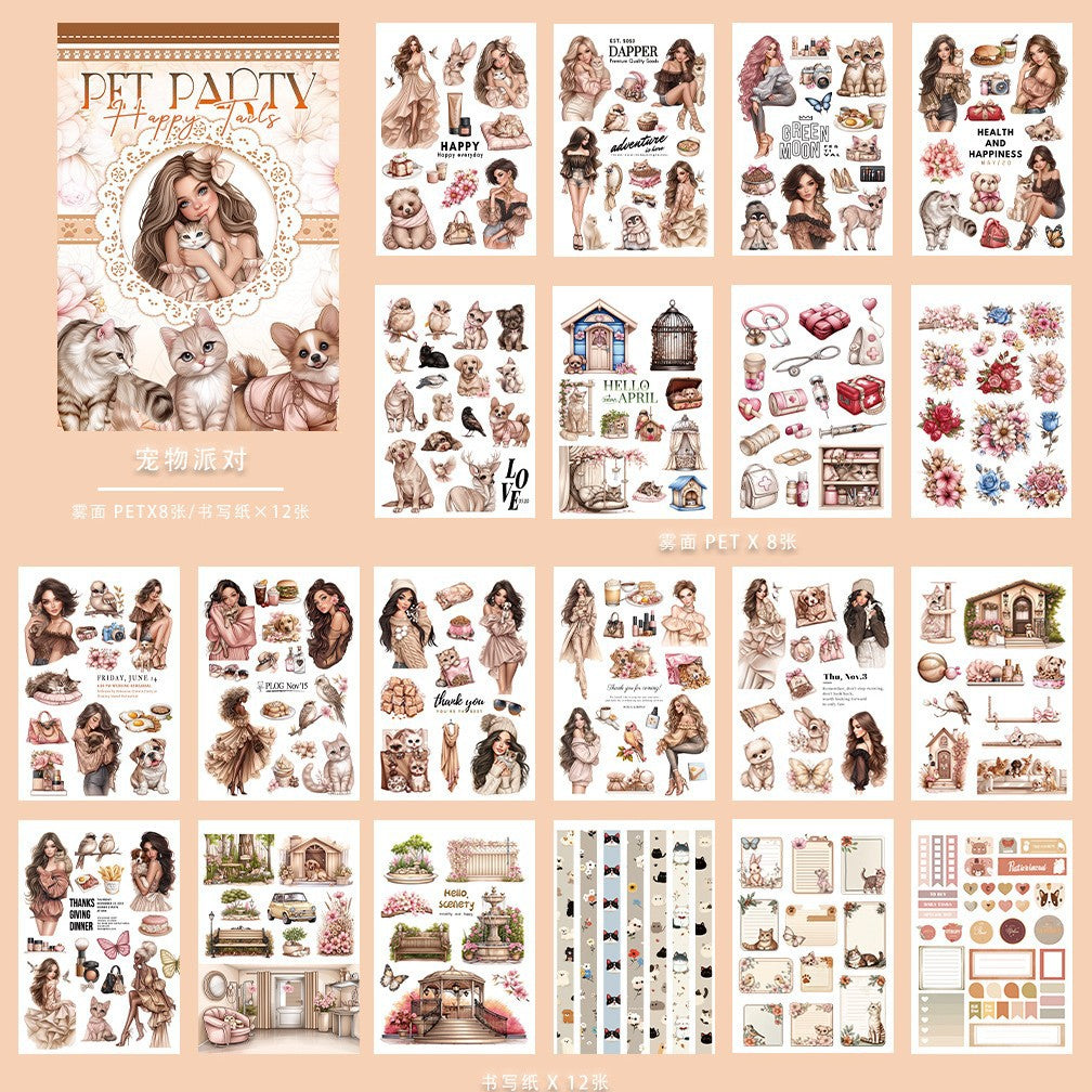 A5 Mixed Material Sticker Book TZH142