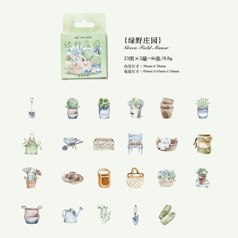 46 Pcs Boxed Stickres WRHY