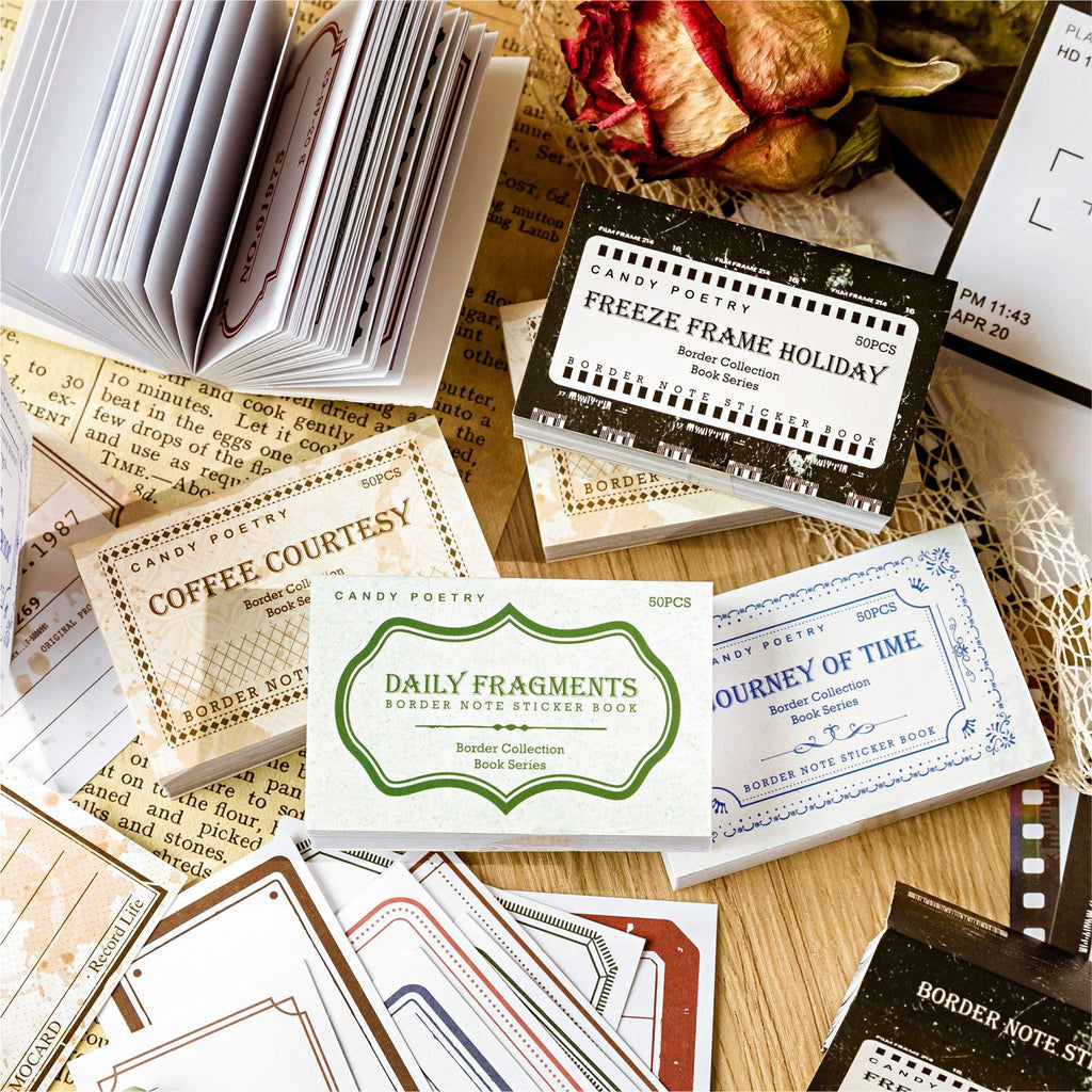 50 Pcs Notepad Stickers Book BKSJC