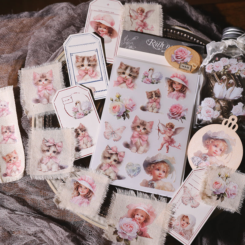 2 Sheets Rub on Stickers MGNH