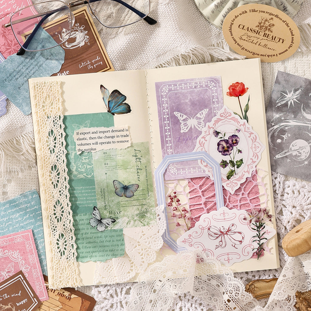 20 Pcs Vintage Journal Stickers GYXJ