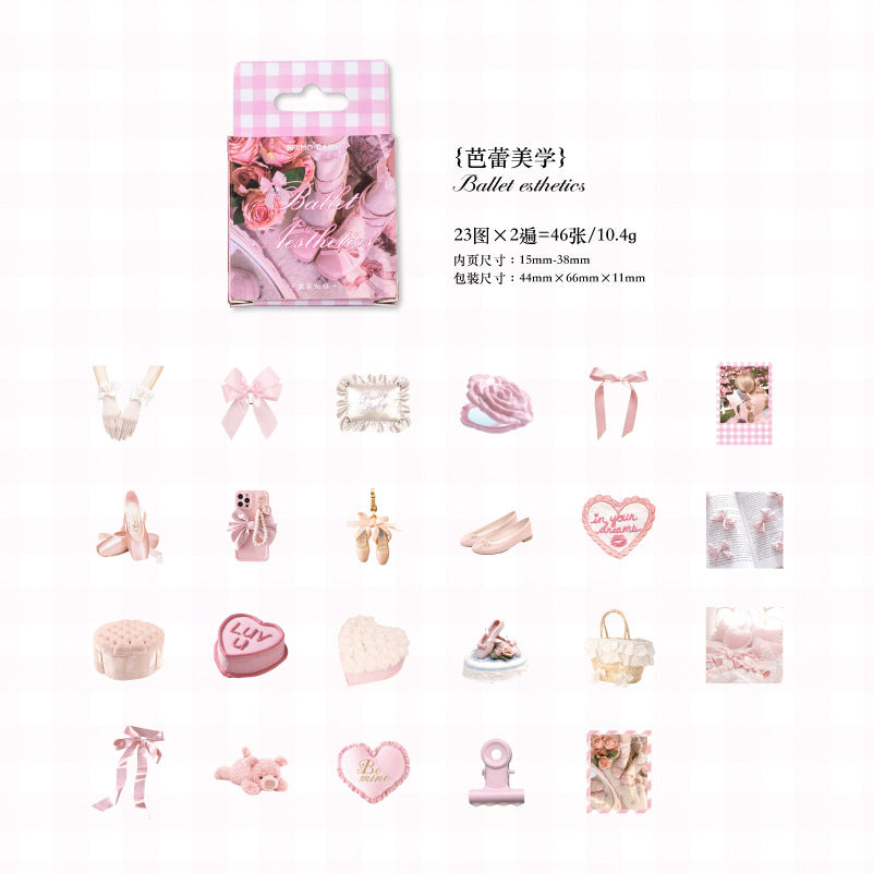 46 Pcs Small Decoration Stickers KFJL