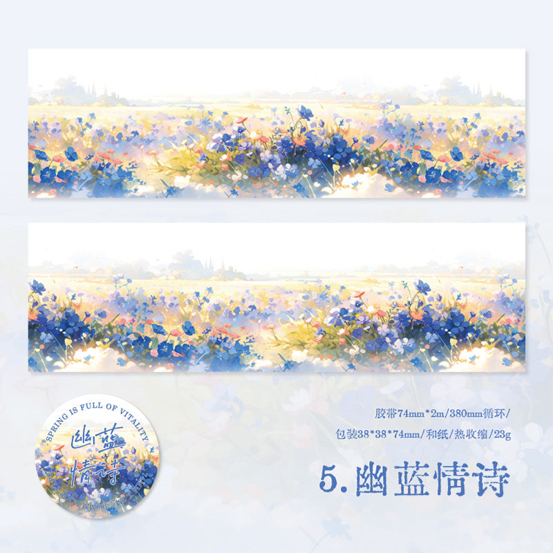 1 Roll Flower Field Washi Tape CYAR