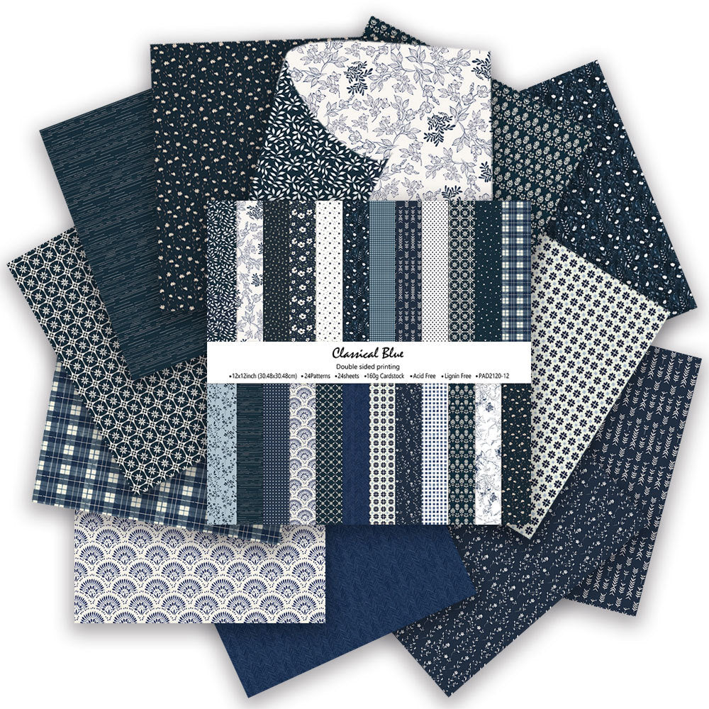 12 inch Scrapbook Paper Pad JYY120