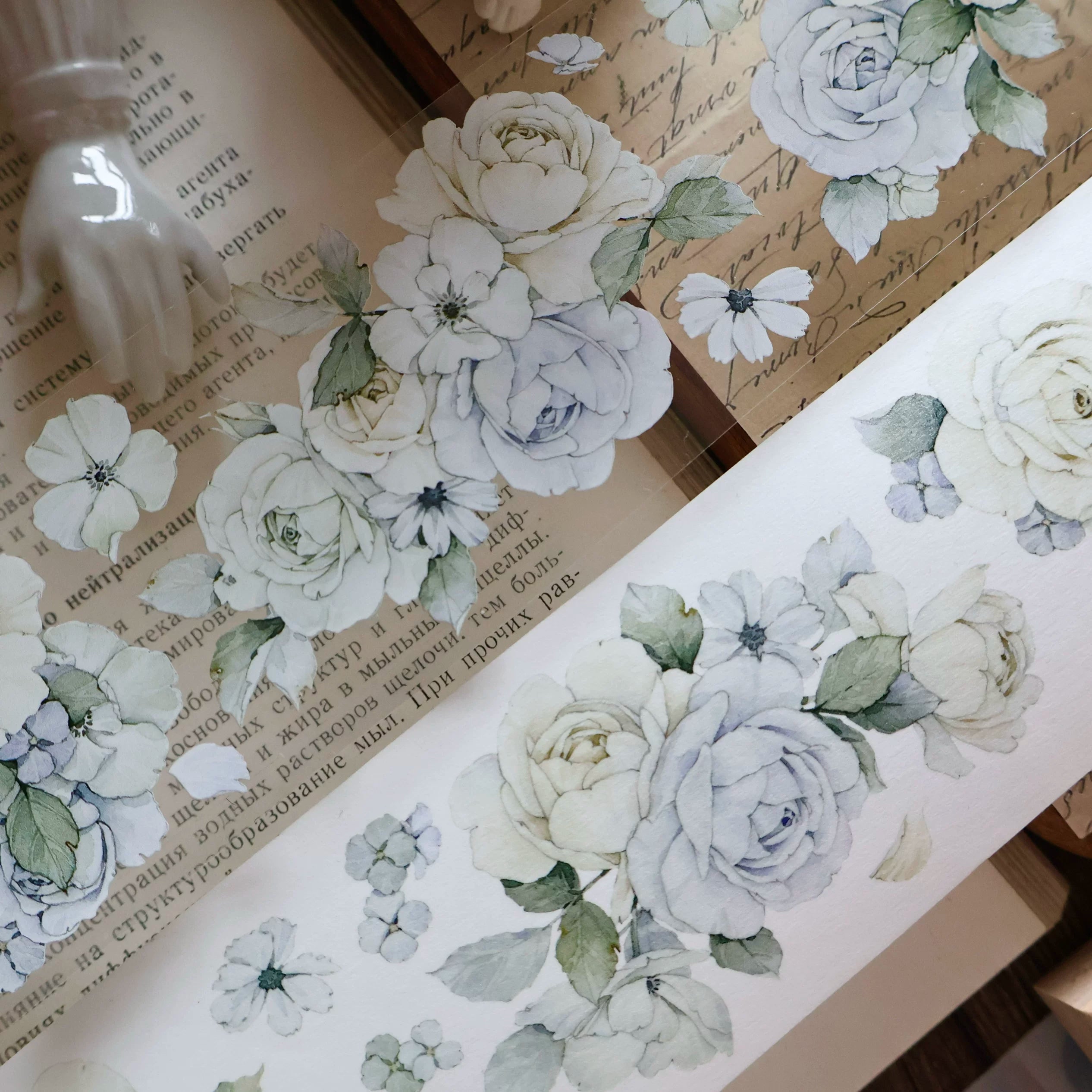 Floral Decorative Tape Rolls- Jade Whispers