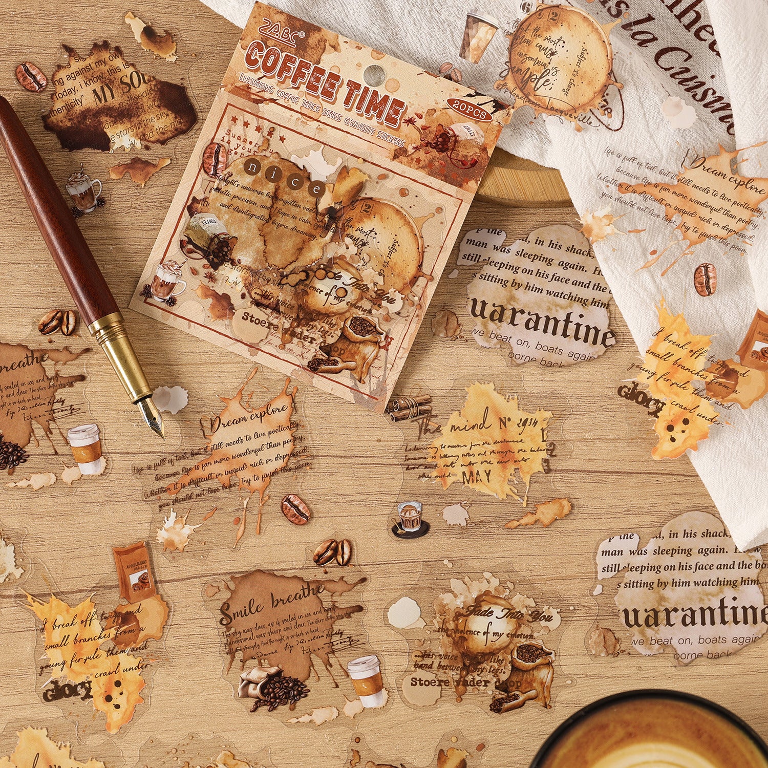 20 Pcs Travel Themed PET Stickers NXKJ