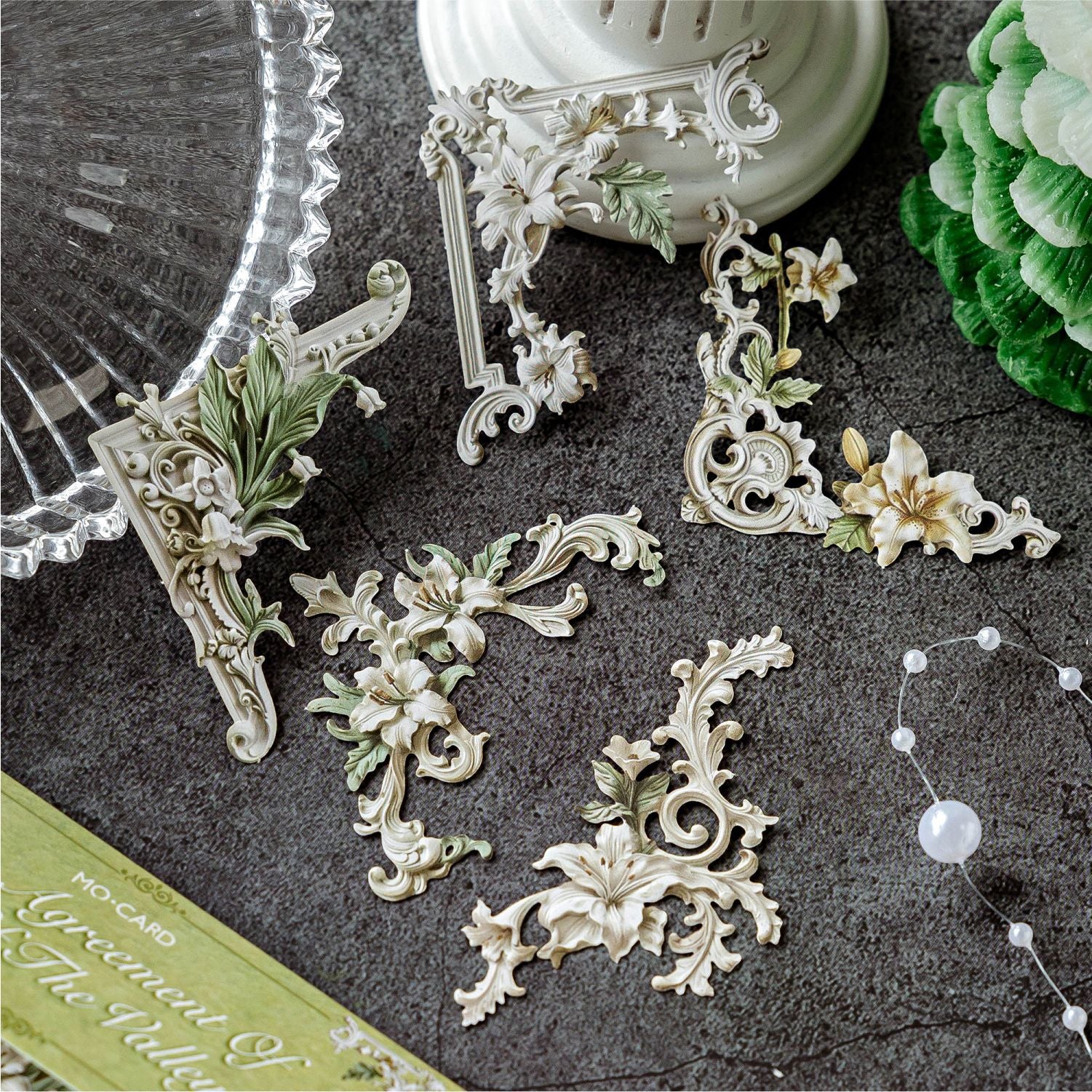 20 Pcs Hollow Corner Stickers GDSY