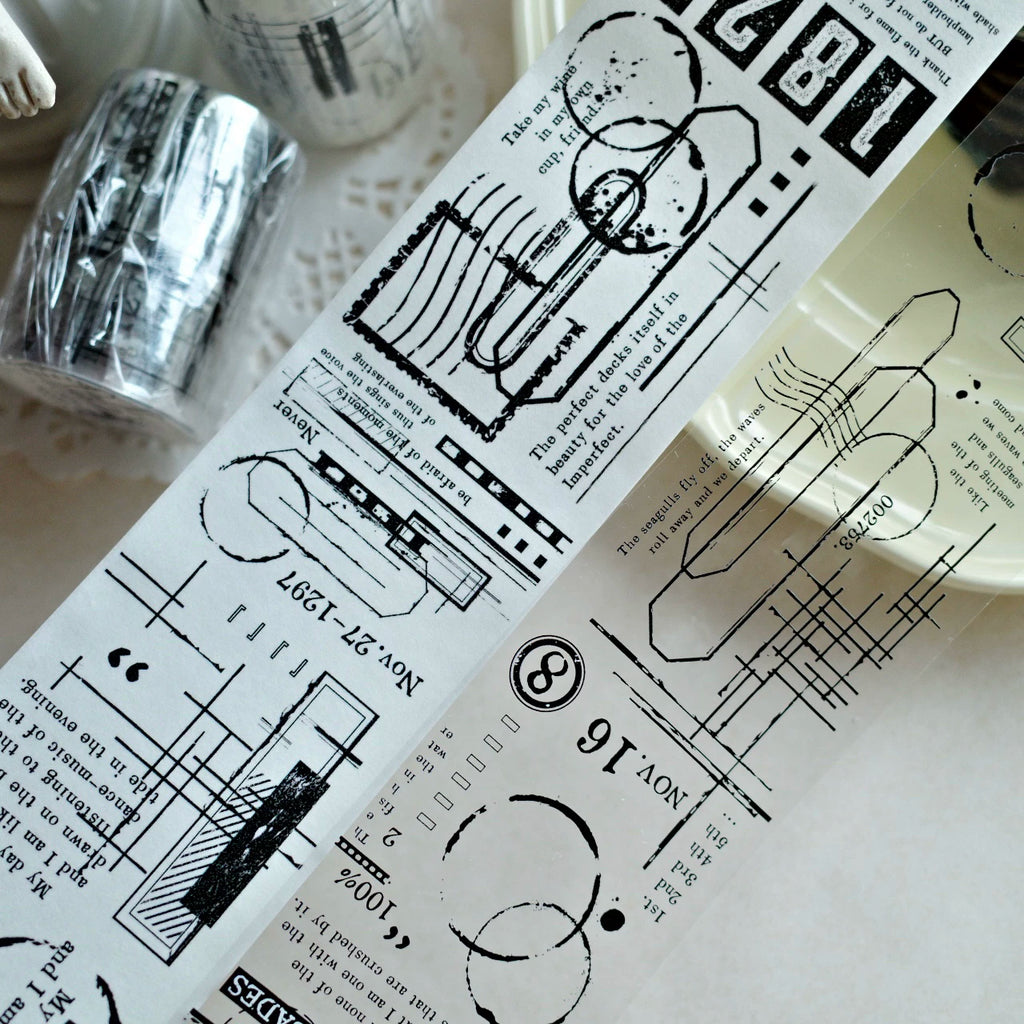 Floral Decorative Tape Rolls- Lines & Intersects