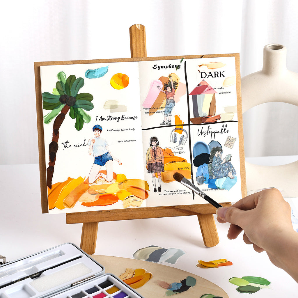 6 Rolls Oil Paint PET Stickers Tapes Kit YSLT