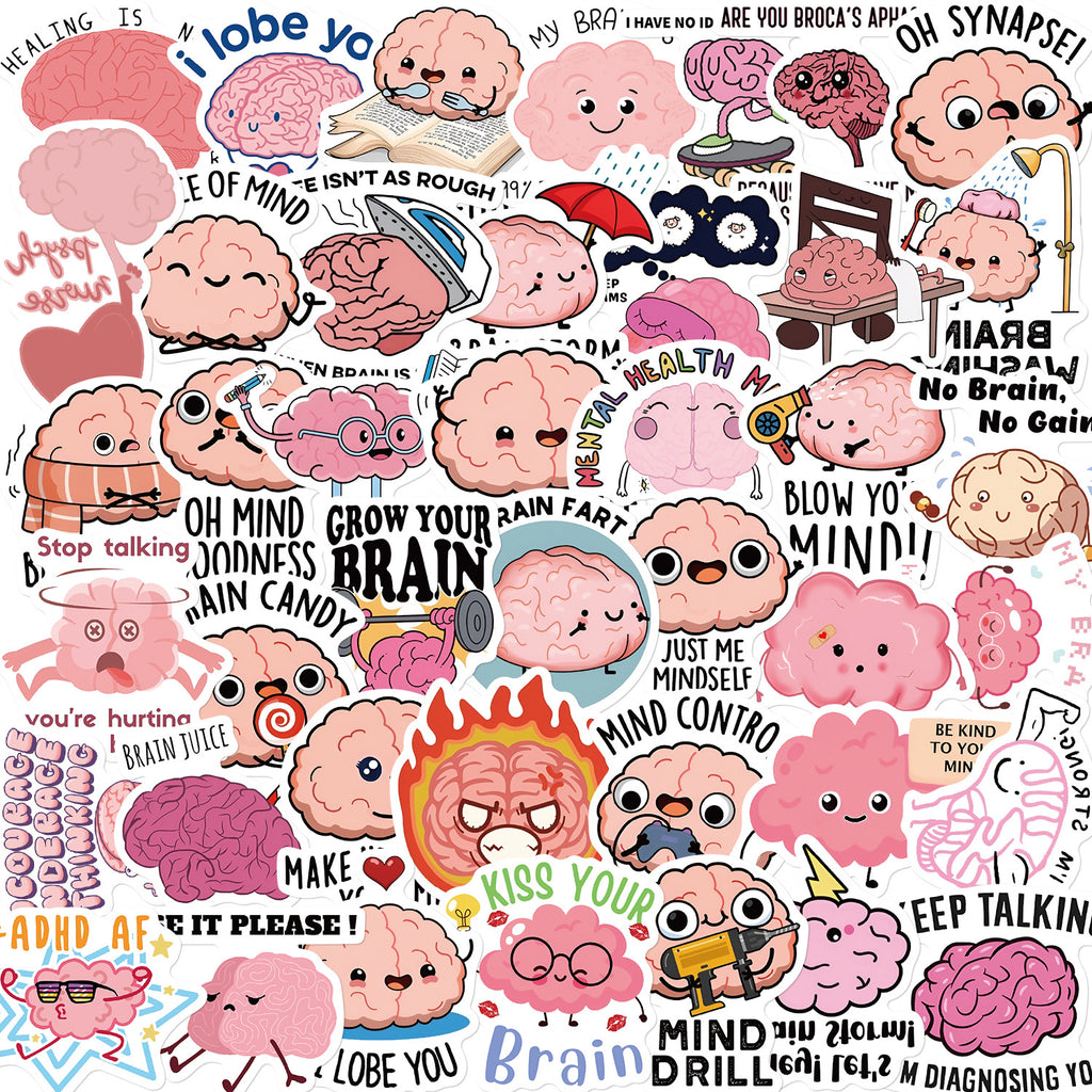 50PCS Funny Sarcastic Meme Vinyl Stickers FUN06