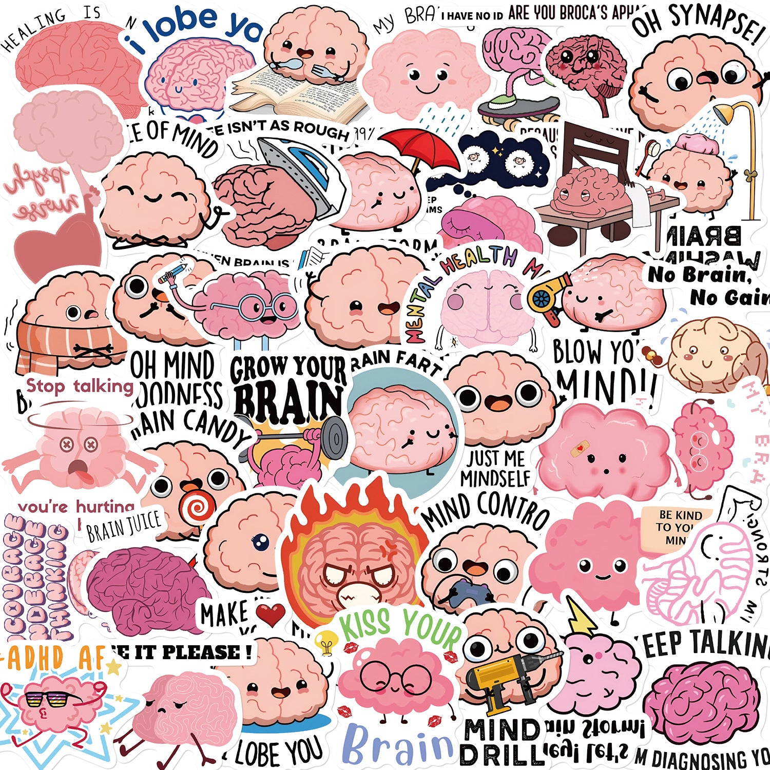 50PCS Funny Sarcastic Meme Vinyl Stickers FUN06