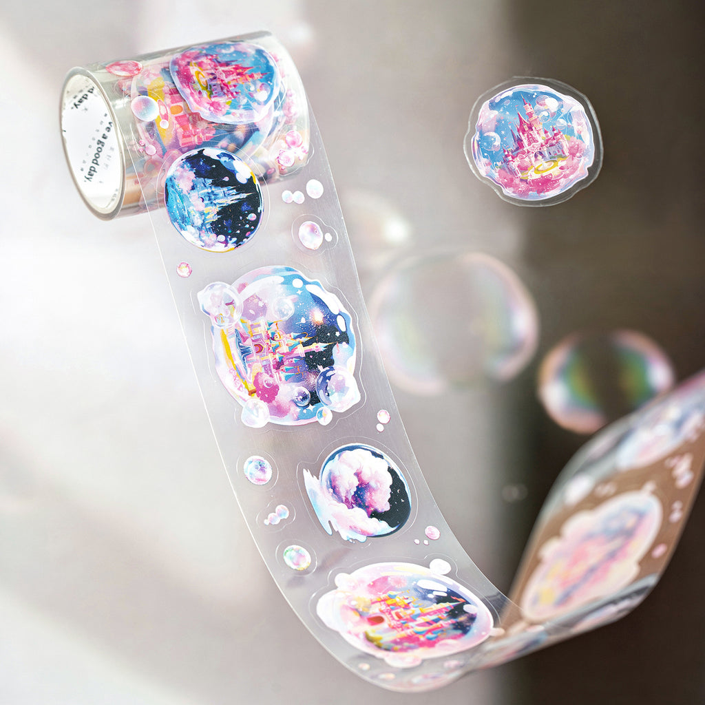 1 Roll Bubble World PET Stickers Tape PPLSJ