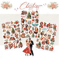 3 Sheets Rub on Stickers - Vintage Christmas