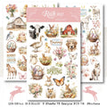 3 Sheets Rub on Stickers - Farm