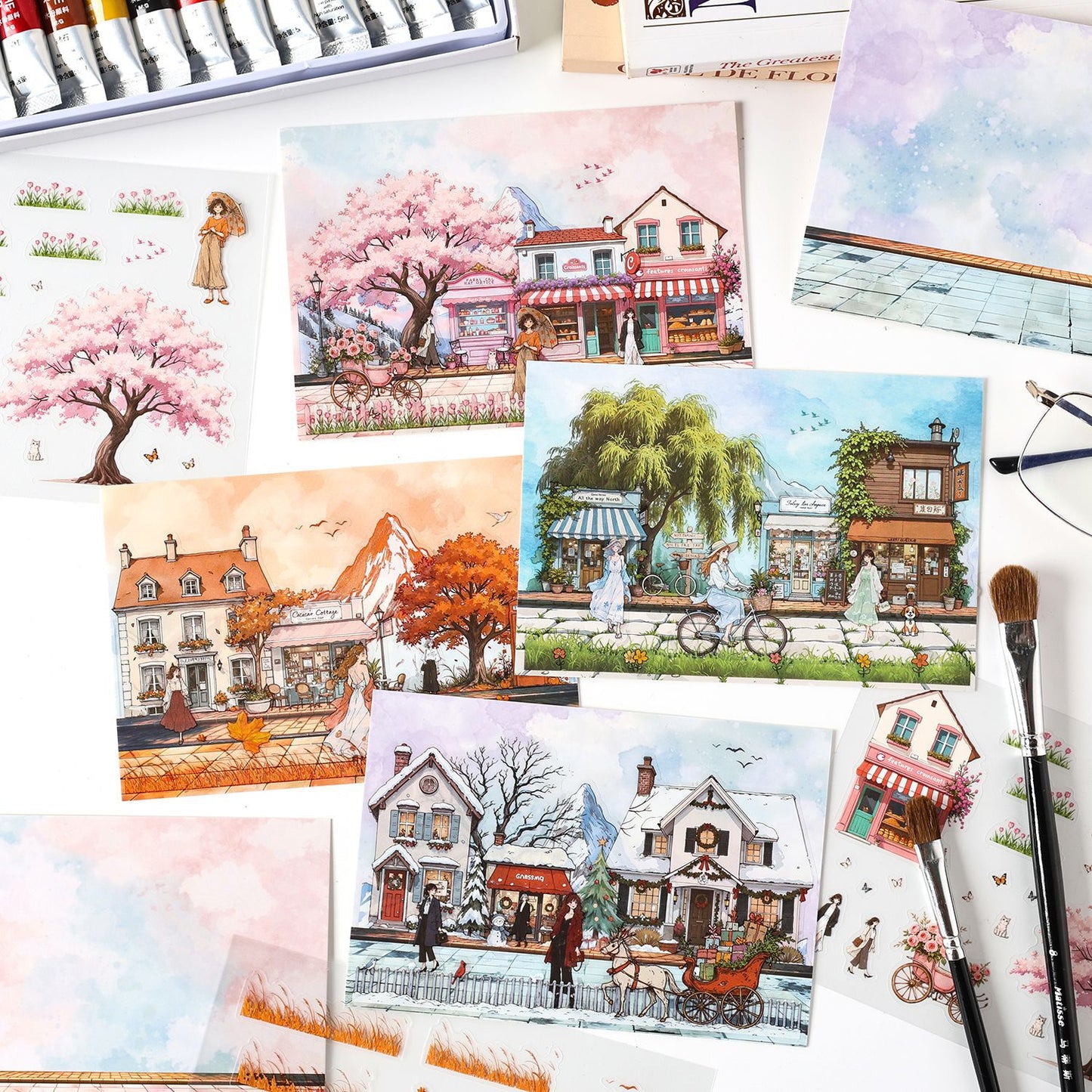 Seasonal House DIY Stickers Kit XJTJ
