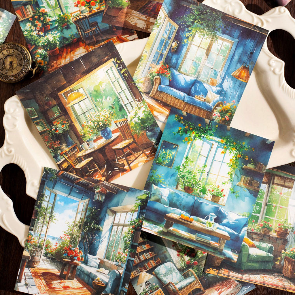 30 Pcs Shop Themed Scrapbook Paper QCJJ