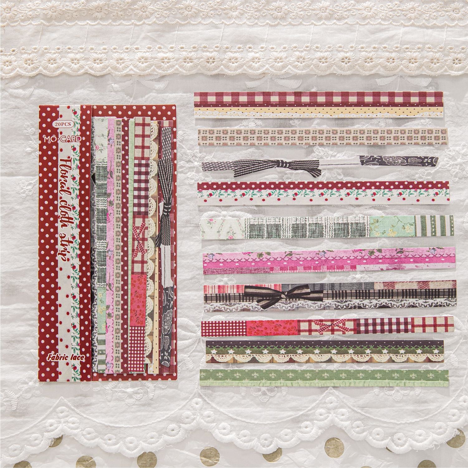 20 Pcs Vintage Floral Border Stickers BYHB
