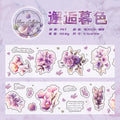 1 Roll Pre-cut PET Flower Stickers Tape HYJX