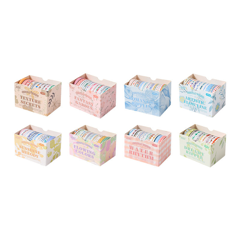 10 Rolls Narrow Washi Tape for Planner Diary WRSD