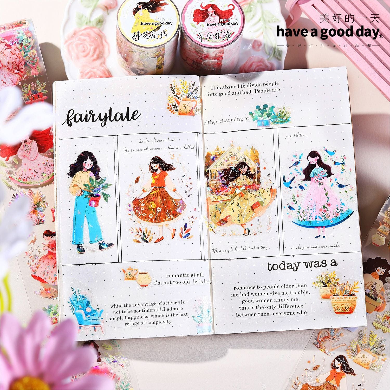 1 Roll Fashion Girls PET Tape CTRJ