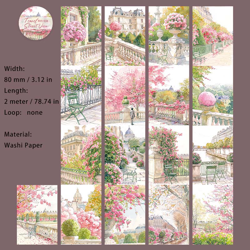 1 Roll Travel Theme Washi Stickers Tape LTJJ