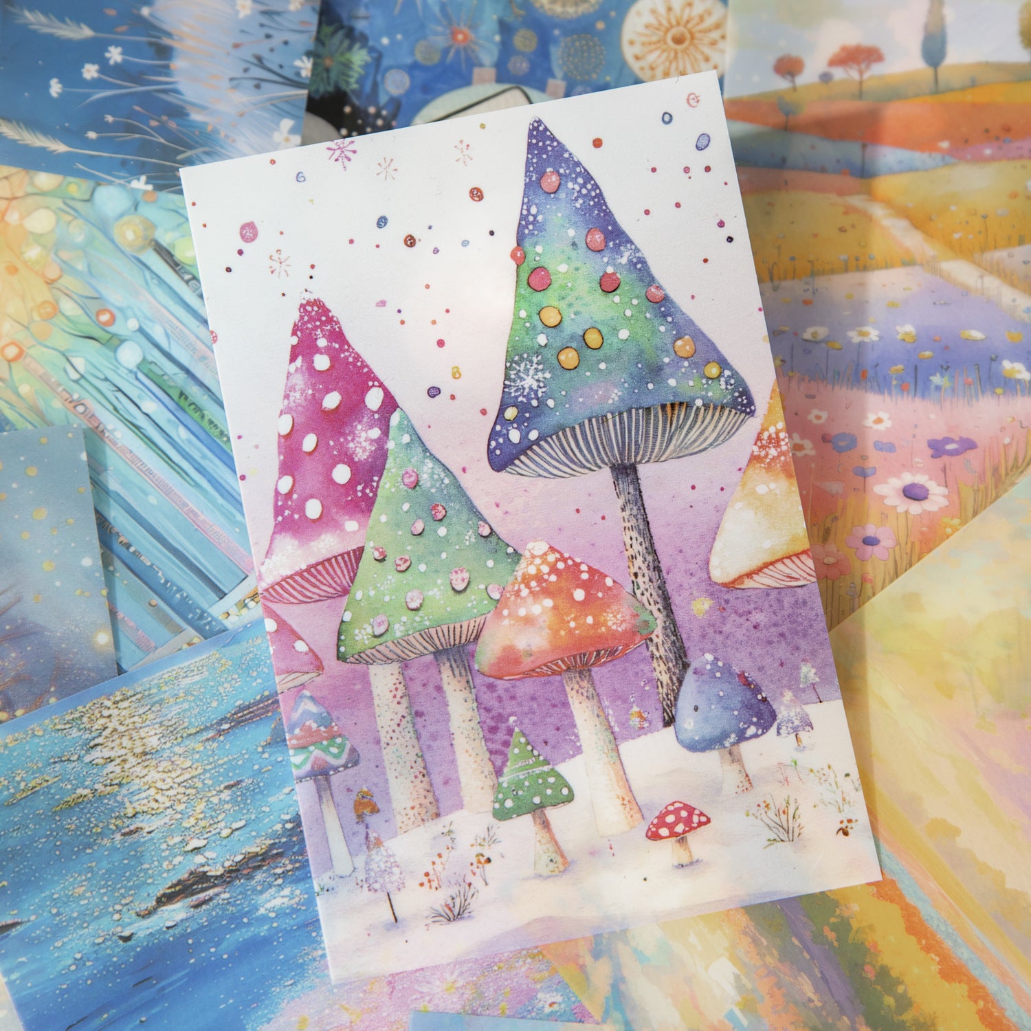 10 Pcs Fantasy Landscape PET Stickers MJHM