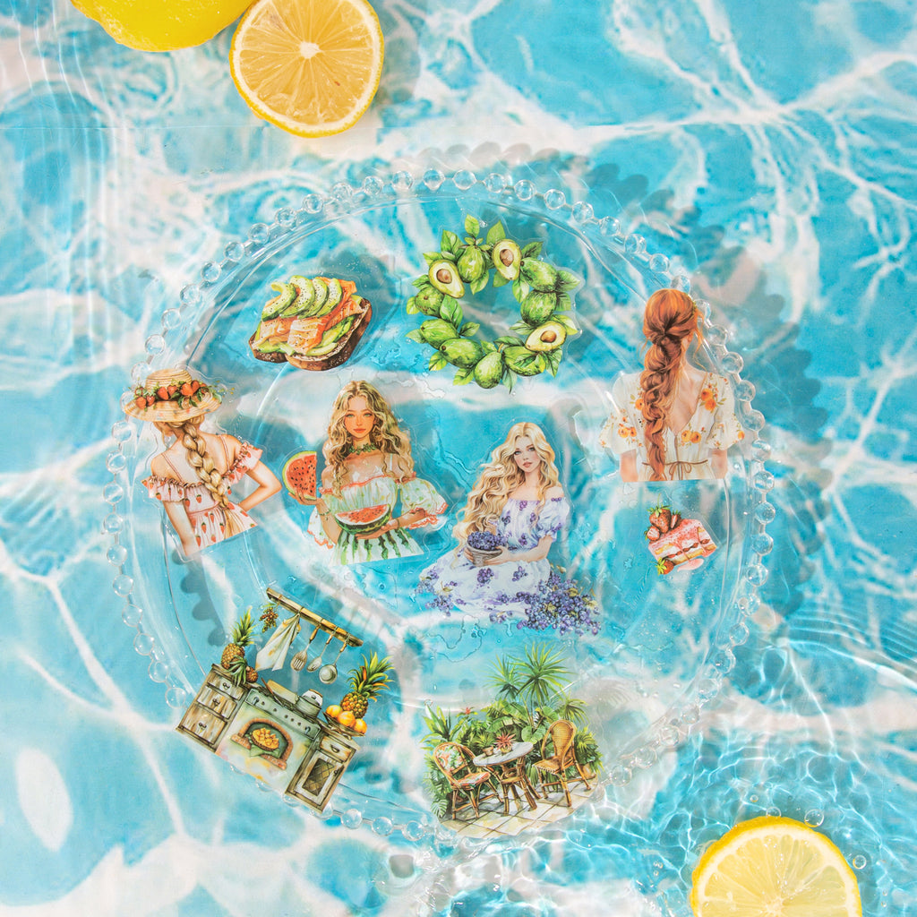 20 Pcs Summer PET Stickers BFXR