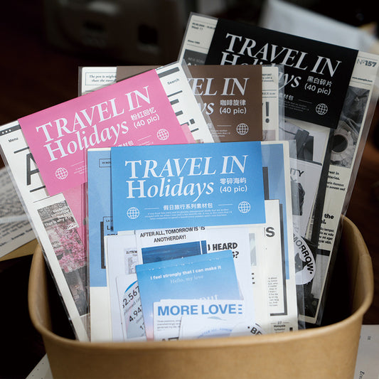 40 Pcs Travel Theme Journal Supplies Kit