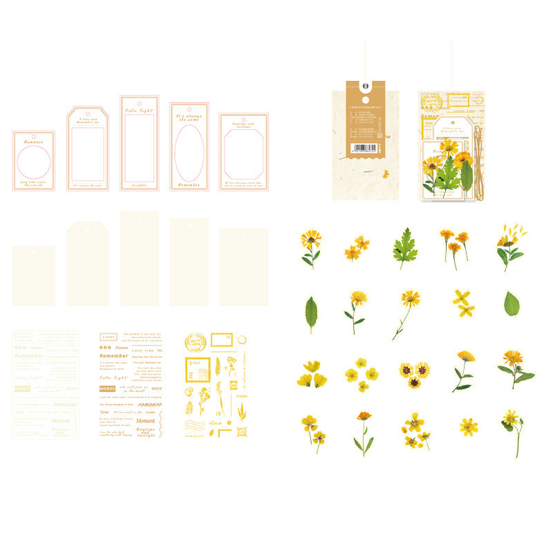 54 Pcs Stickers and Paper Kit YRHX