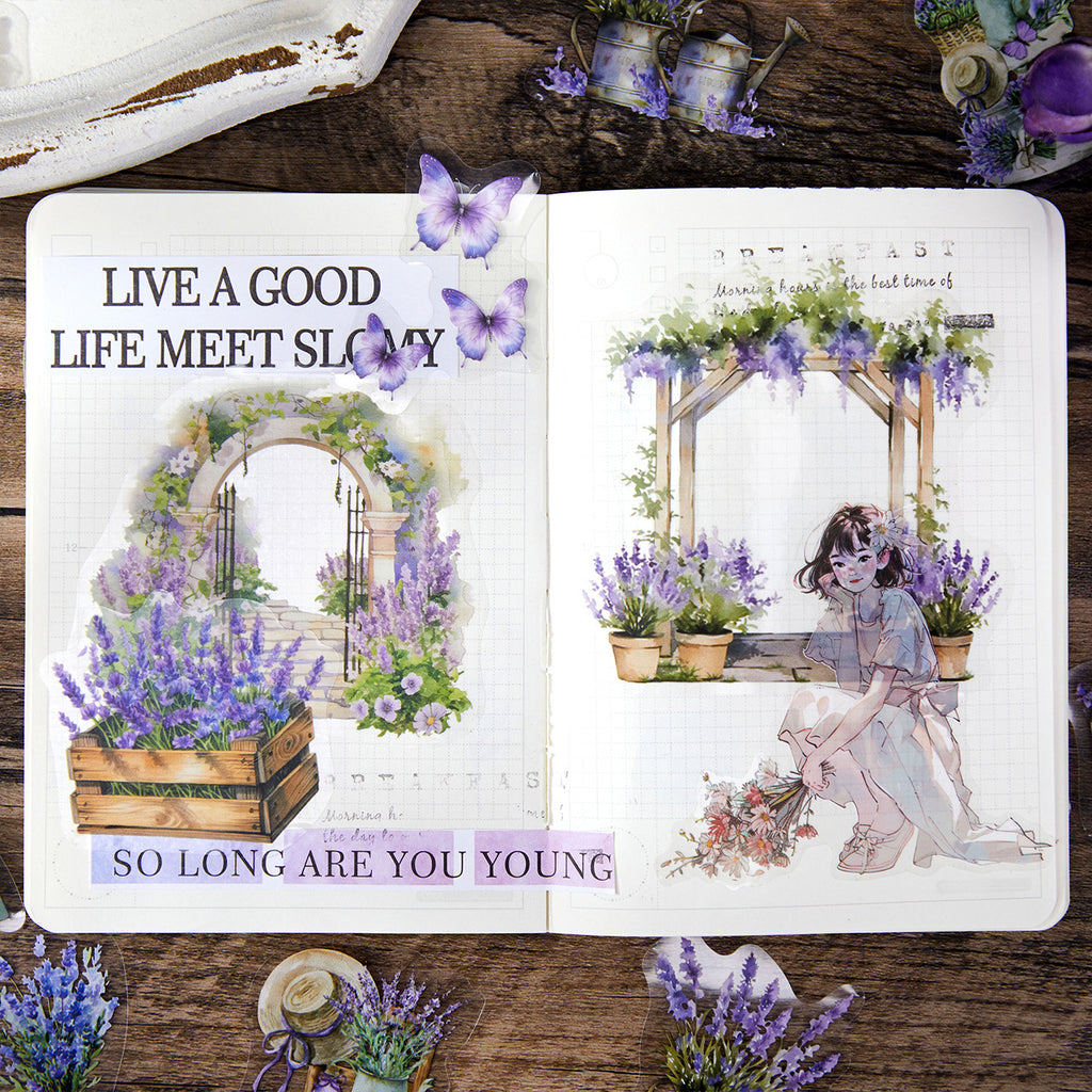 30 Pcs Garden Theme PET Stickers HHZJ
