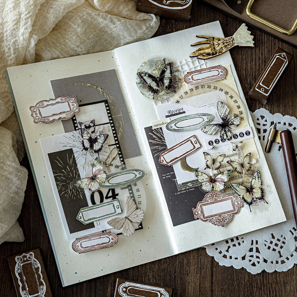 Vitnage Notepad Themed Wooden Stamp BKDAS