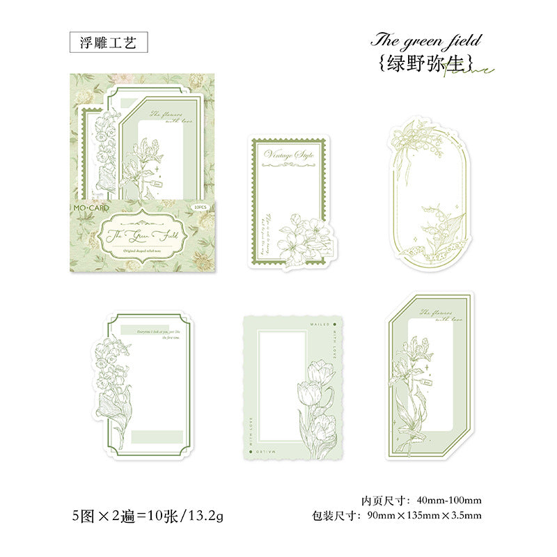 10 Pcs Creative Scrapbook Notepad SKDHS