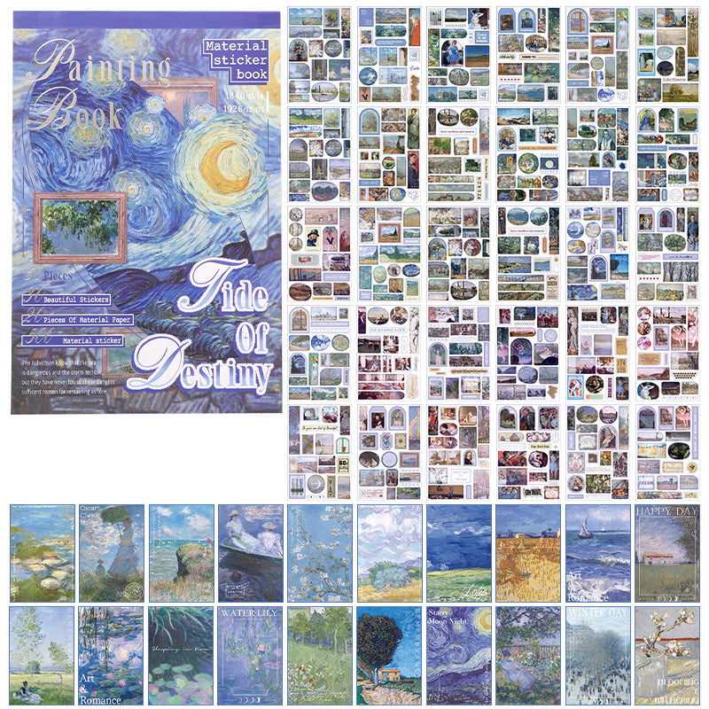 A5 Mixed Material Sticker Book - Painting