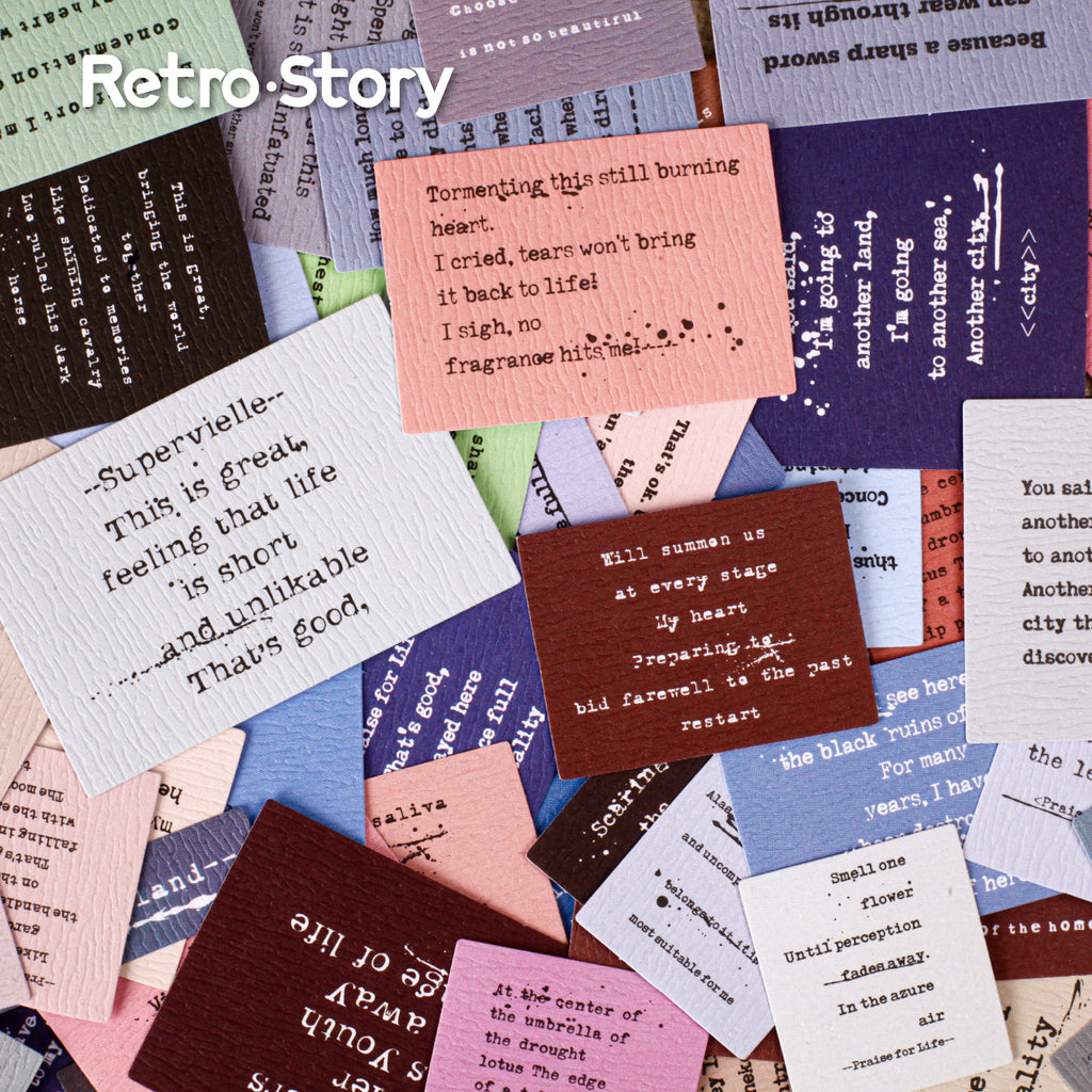 20 Pcs Vintage Quote Stickers ZSXL