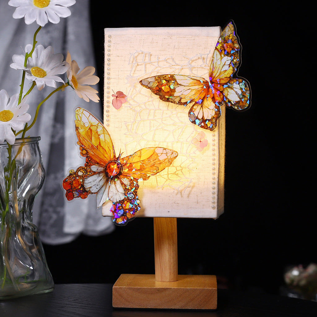 5 Pcs Butterfly PET Stickers BSHD