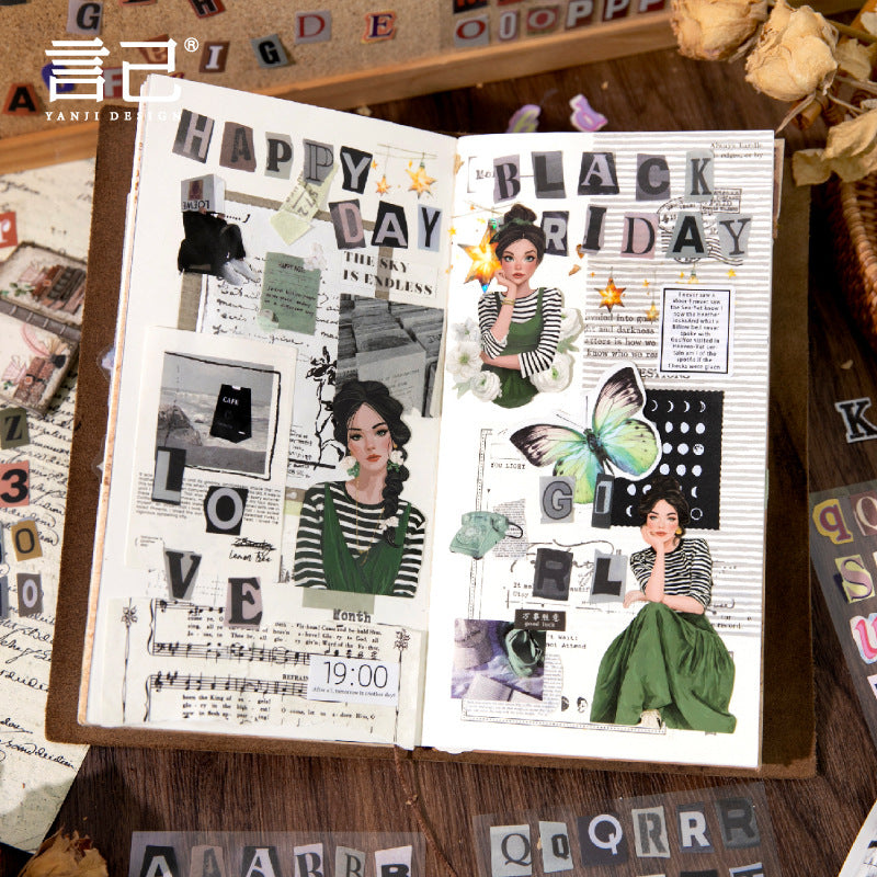 2 Sheets Alphabet Letter Number Stickers CLXJ