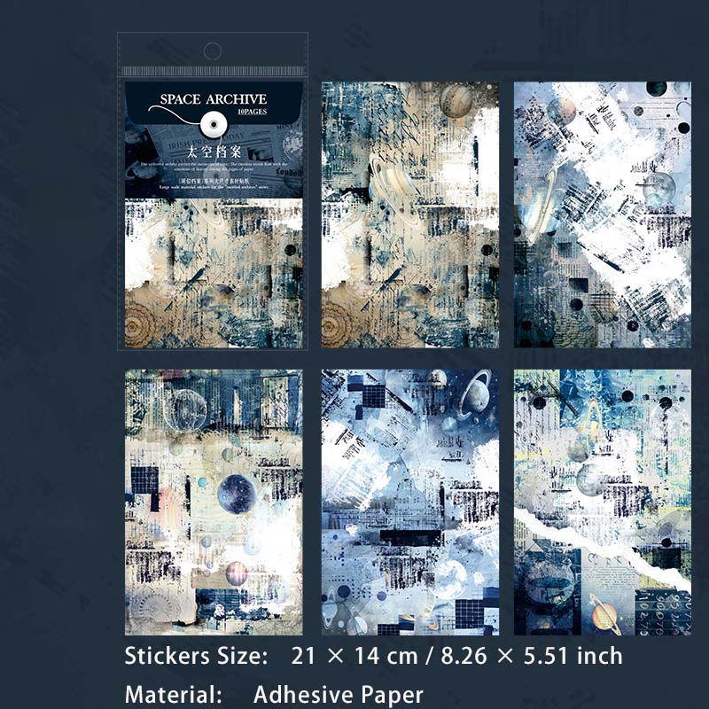 10 Pcs Vintage Junk Journal Stickers BBDA