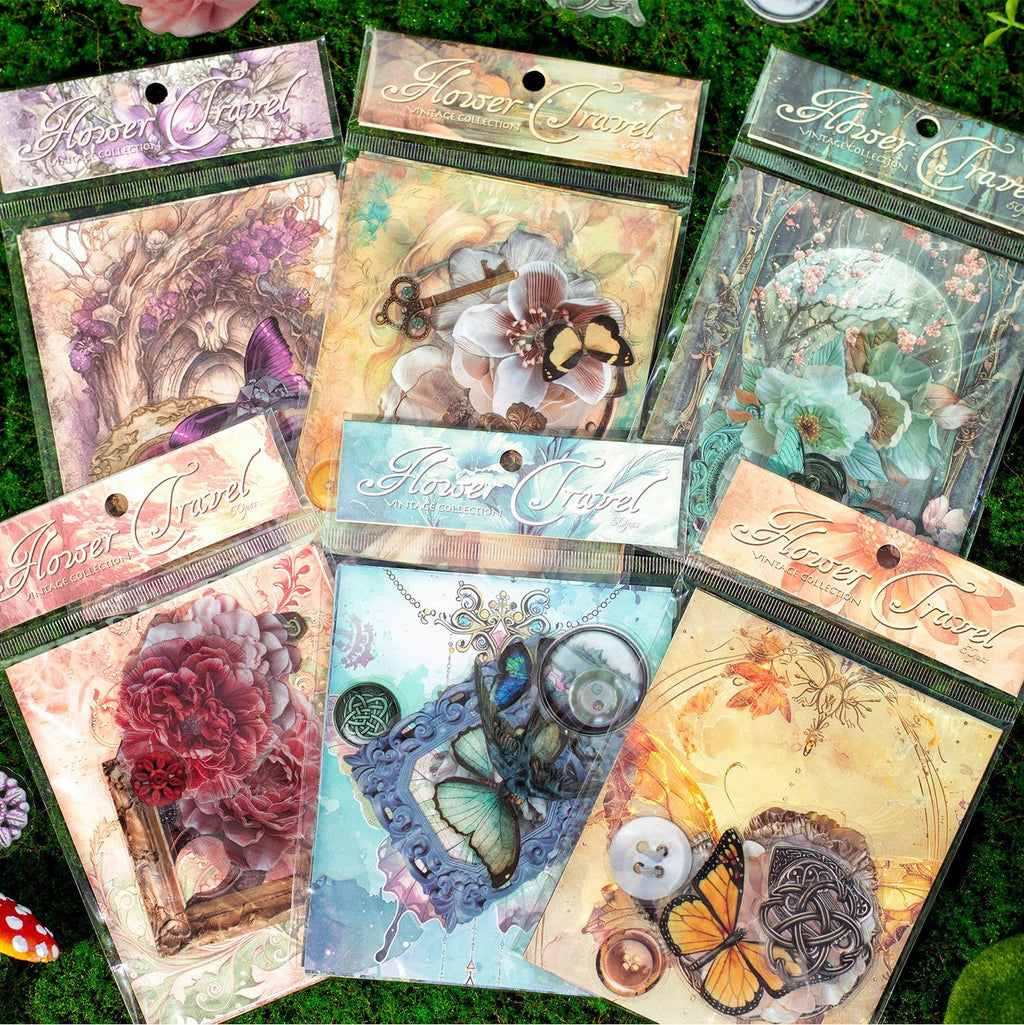 50 Pcs Fantasy Scrapbook Supplies Kit HDQL