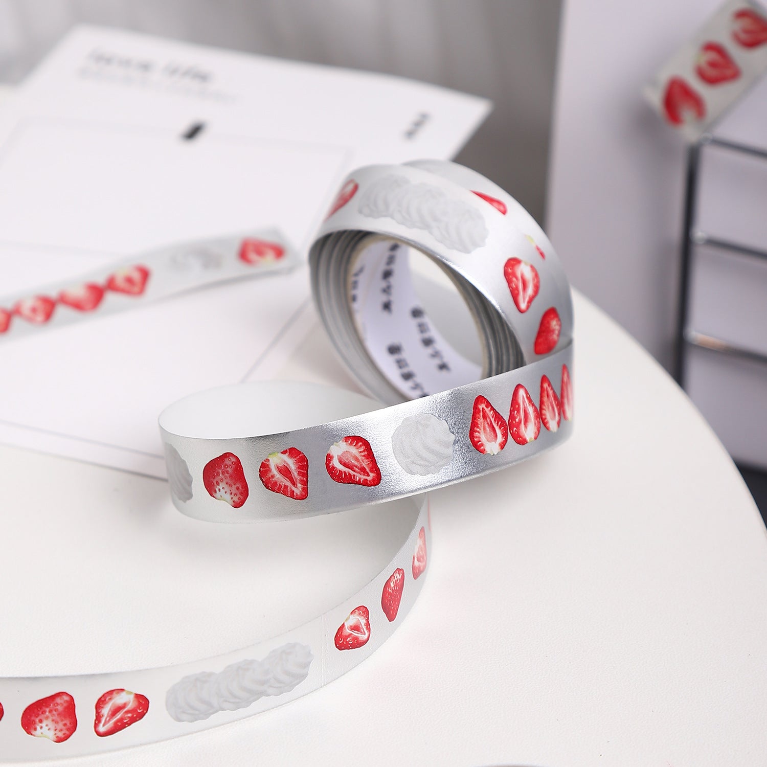 1 Roll Creative Silver Deco Tape RYHBSS