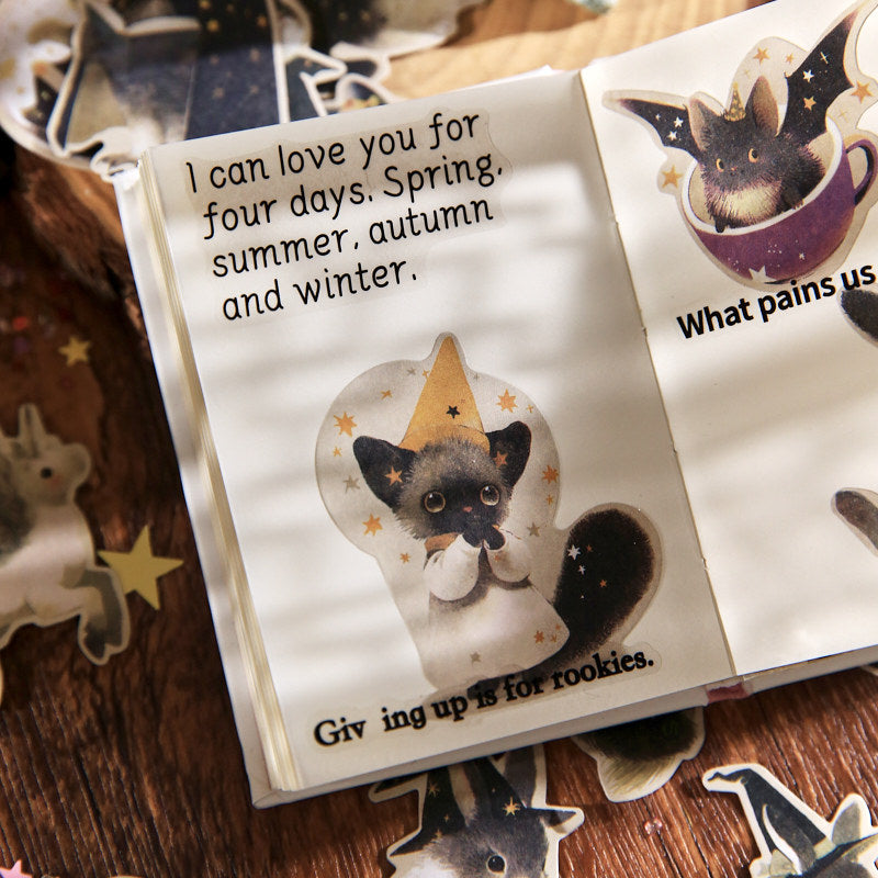 100 Pcs Magic Animal Stickers DWPD