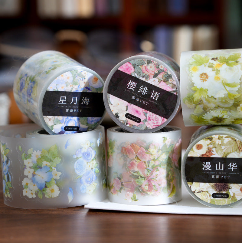 1 Roll Pre-cut PET Stickers Tape SMZC