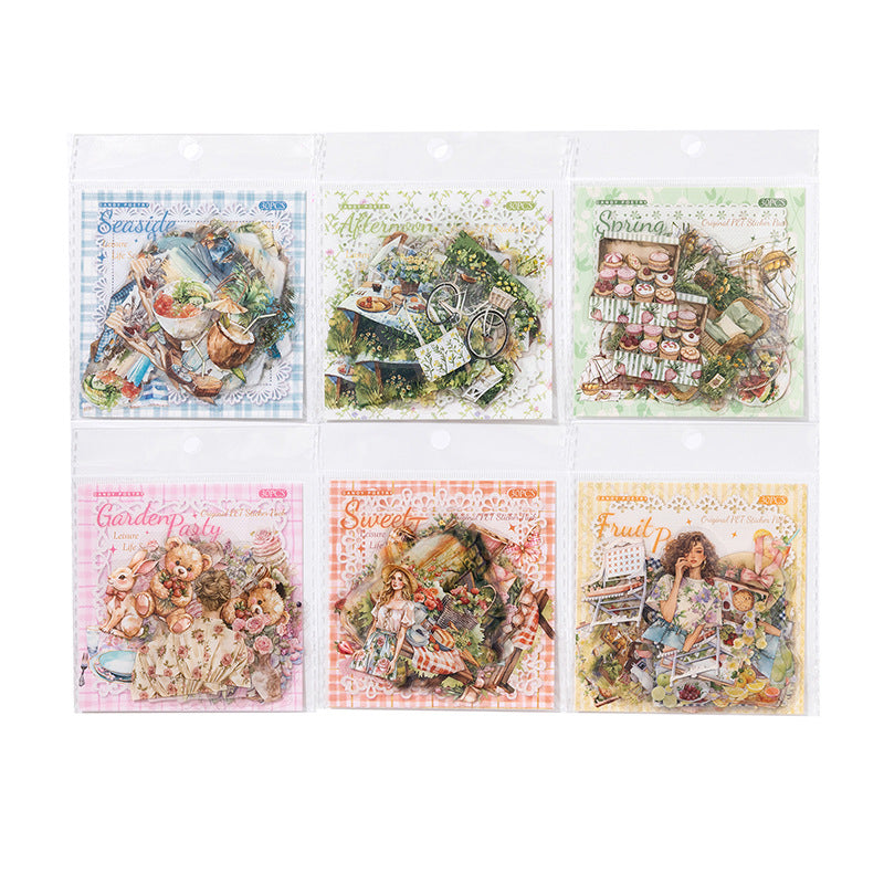 30 Pcs Summer Lifestyle PET Stickers XXSH