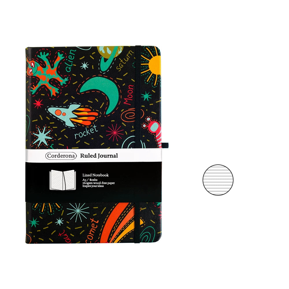 Art Series A5 Hardcover  Notebook - Cartoon Space