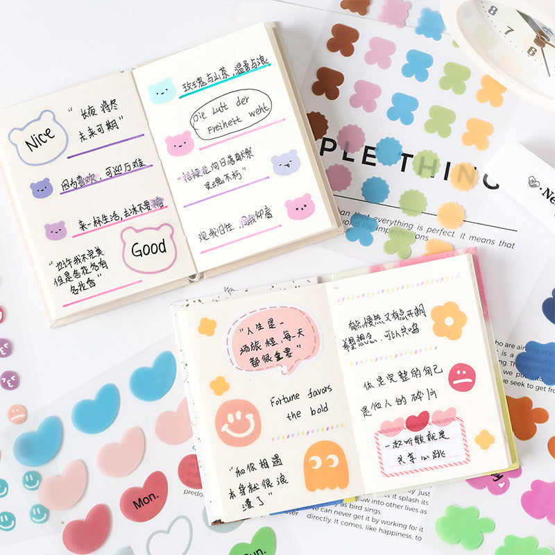 6 Sheets Emoji Star Planner Stickers TMBQ