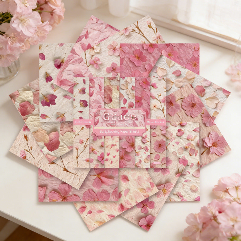 6 inch Pink Pental Scrapbook Paper Pad SKP601